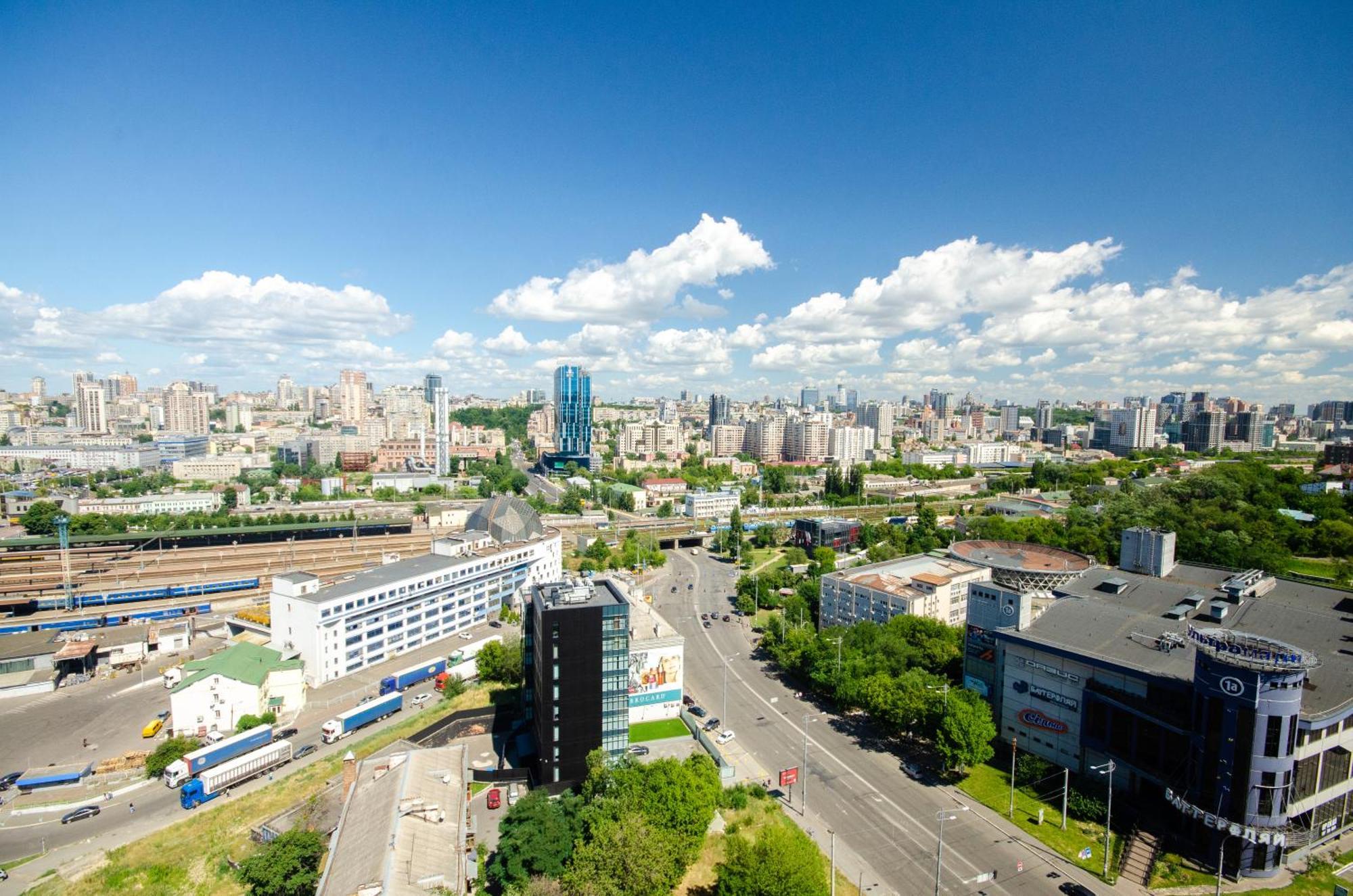 Petrovdom 205-206 Panoramic City View Apartments At Rc Kvartet, Central Railway Station Kiev Esterno foto